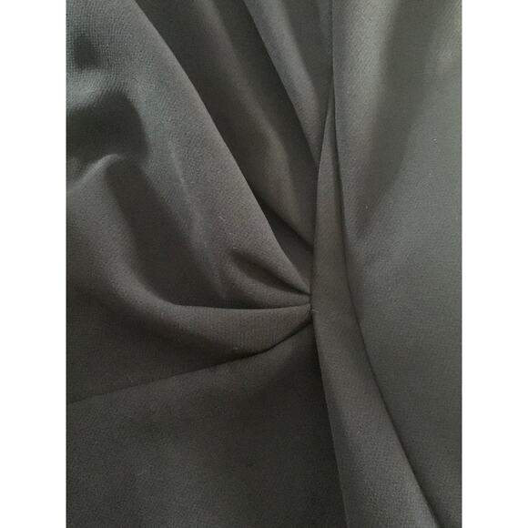 Mango basics black dress side twist slit woman’s size XS - Picture 4 of 9